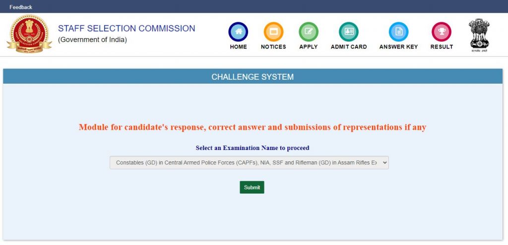 SSC challenge for answer key representation 2021