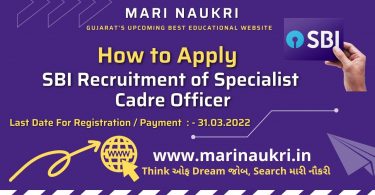 SBI Recruitment of Specialist Cadre Officer - Apply 2022