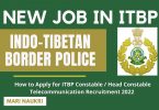 How to Apply for ITBP Constable Head Constable Telecommunication Recruitment 2022