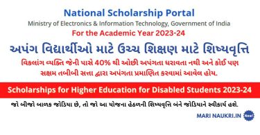How to Apply Online for Scholarships for Higher Education for Disabled Students 2023-24